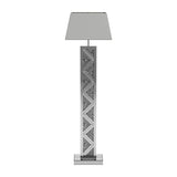 Carmen Geometric Base Floor Lamp Silver | Coaster - 920140 - Home Elegance USA - 4