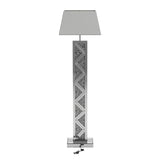 Carmen Geometric Base Floor Lamp Silver | Coaster - 920140 - Home Elegance USA - 6