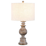 Brie Drum Shade Table Lamp Oatmeal and Antique Gold | Coaster | Home Elegance USA