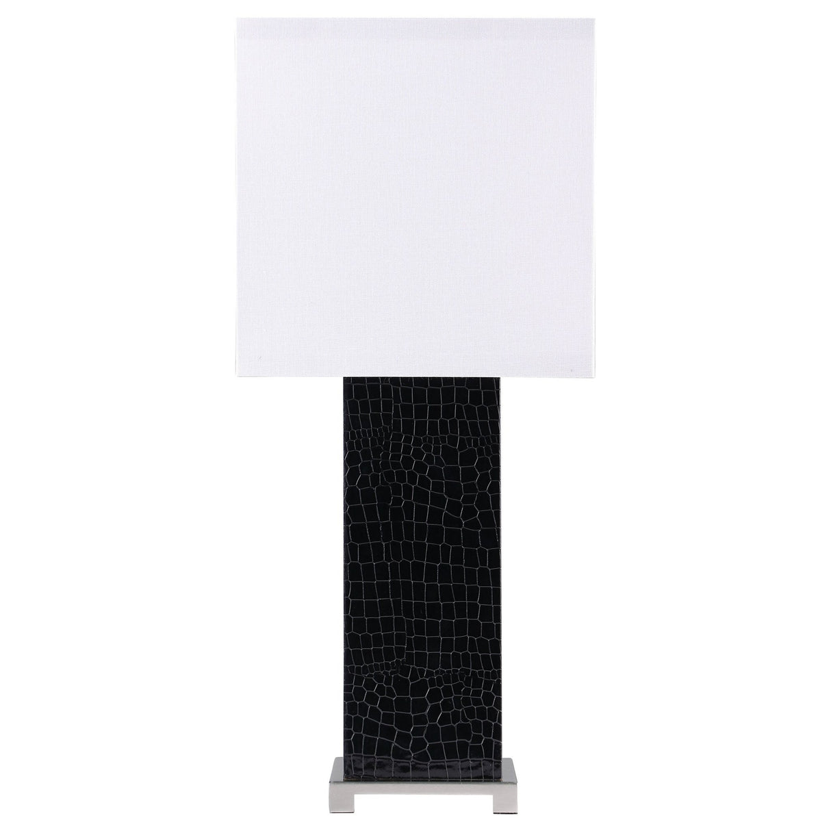 Bridle Square Shade Bedside Table Lamp Black | Coaster | Home Elegance USA