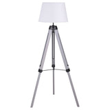 Dayton Adjustable Empire Shade Tripod Floor Lamp Grey | Coaster - 920212 - Home Elegance USA - 1