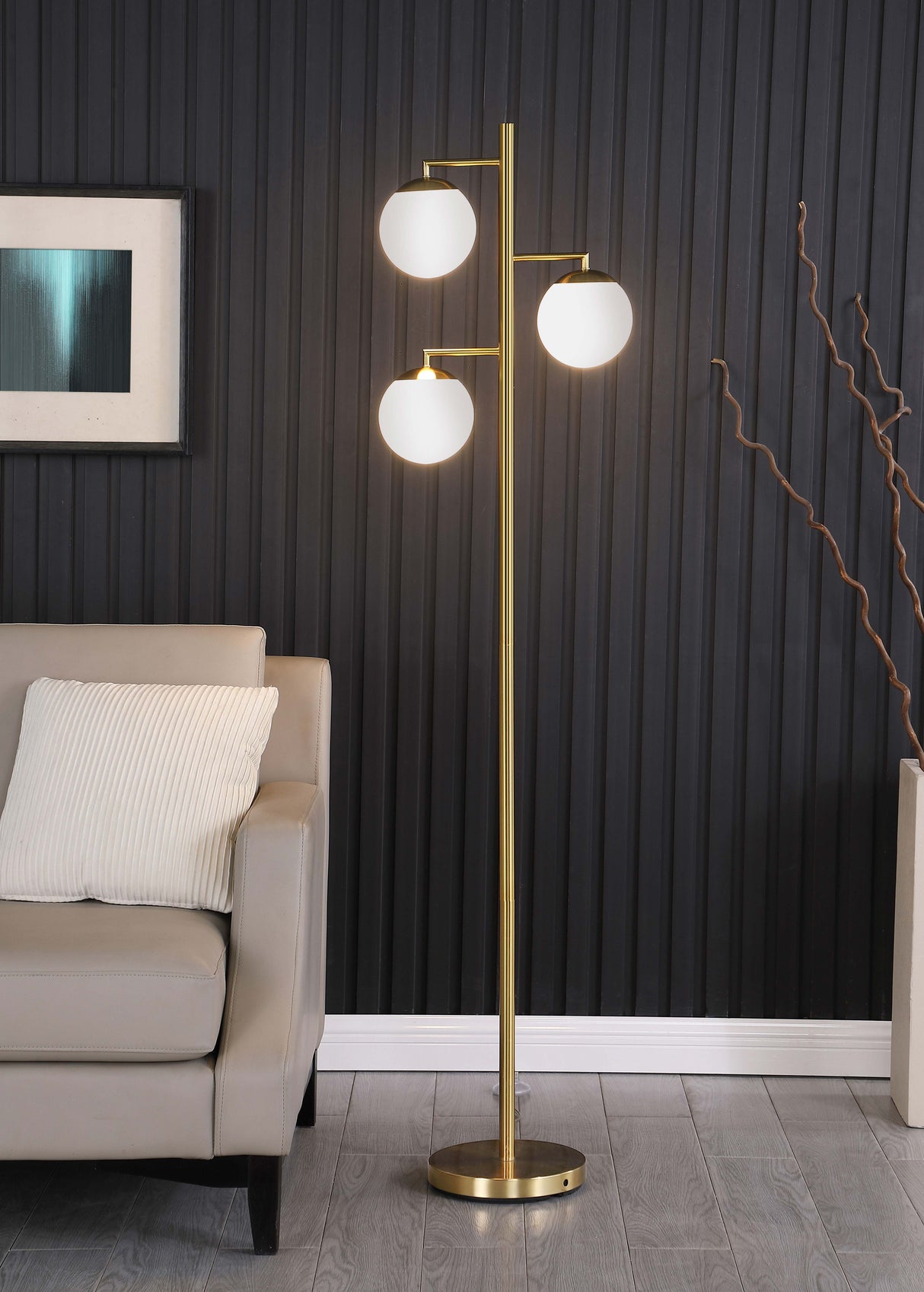 Floor Lamp - Sena Trio Tree Floor Lamp Gold