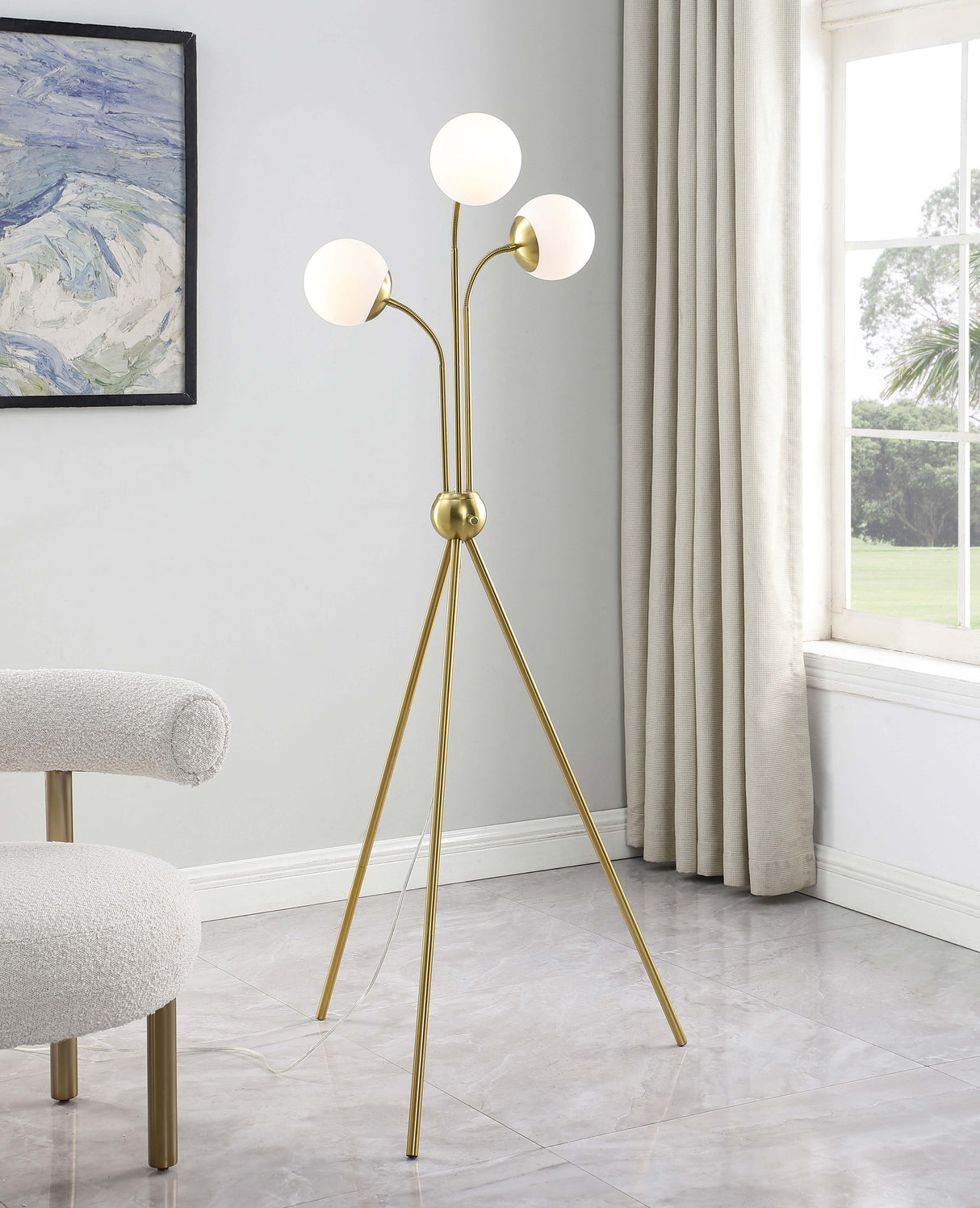 Floor Lamp - Miley Trio Tree Floor Lamp Gold