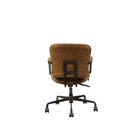 Acme - Josi Office Chair 92029 Coffee Top Grain Leather