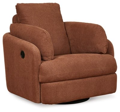 Ashley Spice Modmax Swivel Glider Recliner - Nuvella¨ | Home Elegance USA