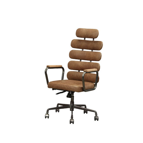 Calan Office Chair 92108 Retro Brown Top Grain Leather | Acme | Home Elegance USA