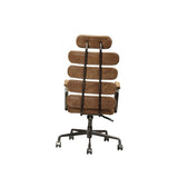 Acme - Calan Office Chair 92108 Retro Brown Top Grain Leather