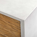 Brinson Carved Wood 4 Door Cabinet White / Woodtone - Light Brown / White by Uttermost - View 7