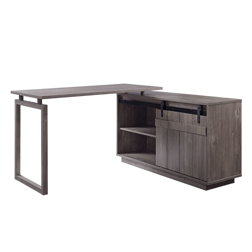 Acme - Bellarosa Writing Desk 92270 Gray Washed Finish