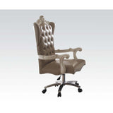 Acme - Versailles Executive Office Chair 92277 Vintage Gray Synthetic Leather & Bone White Finish