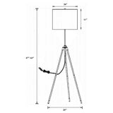 Floor Lamp - Zabka Tripod Floor Lamp Black and Gold