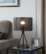 Table Lamp - Chapin Metal Mesh Shade Table Lamp Matte Black