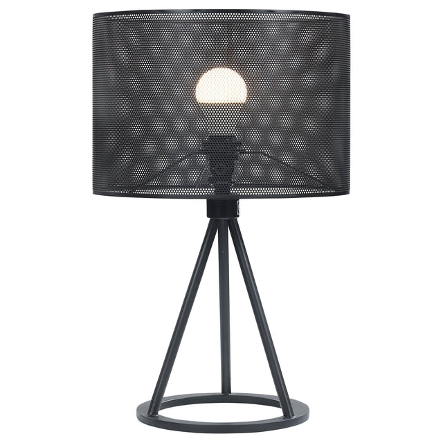 Table Lamp - Chapin Metal Mesh Shade Table Lamp Matte Black