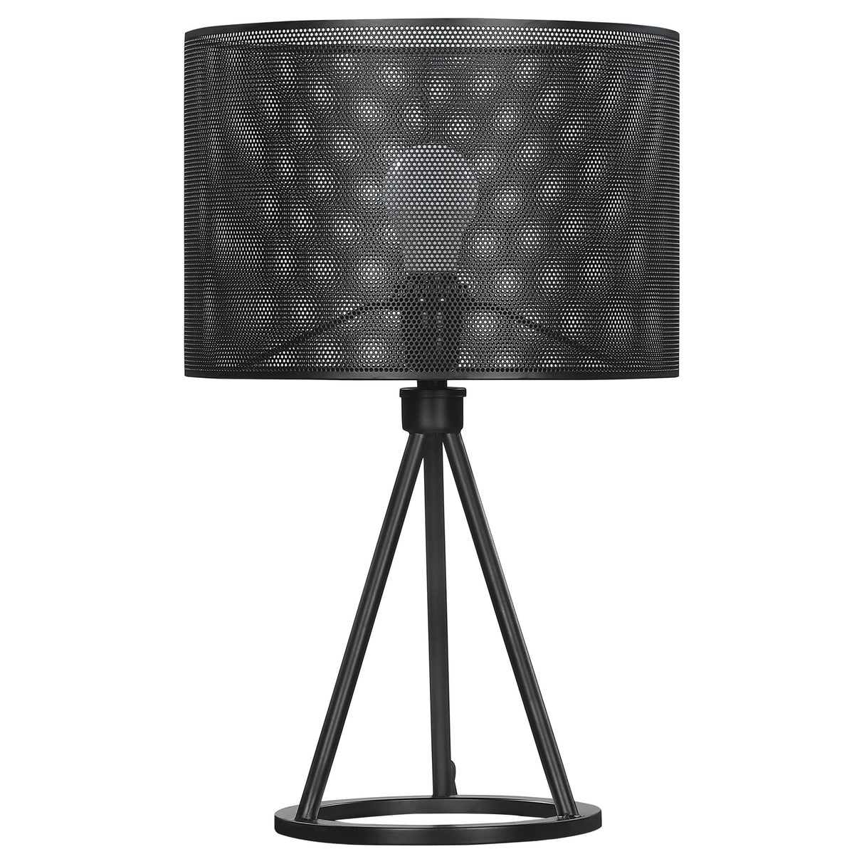 Table Lamp - Chapin Metal Mesh Shade Table Lamp Matte Black