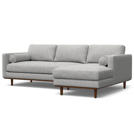 Morrison - Right Sectional Sofa - Mist Grey - sold by Home Elegance USA