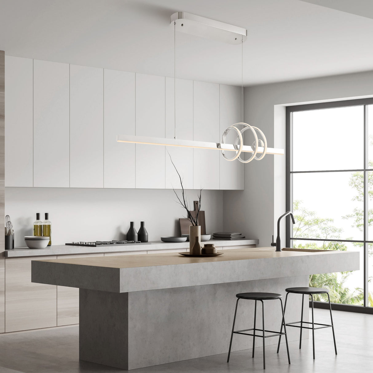 Salzburg Linear Chandelier // Chrome  | Finesse - Home Elegance USA
