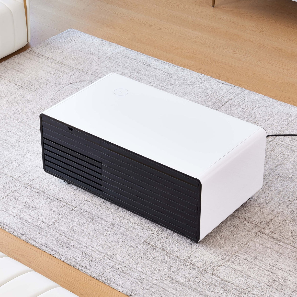 Smart Table Fridge, Multifunctional Coffee Table with Cooler and Frozen - Home Elegance USA