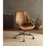 Acme - Hamilton Office Chair 92412 Coffee Top Grain Leather