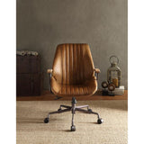 Acme - Hamilton Office Chair 92412 Coffee Top Grain Leather