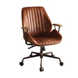 Acme - Hamilton Office Chair 92413 Cocoa Top Grain Leather