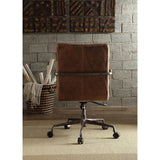 Acme - Harith Office Chair 92414 Retro Brown Top Grain Leather