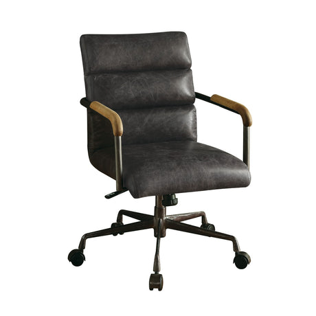 Acme - Harith Office Chair 92415 Antique Slate Top Grain Leather