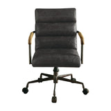 Acme - Harith Office Chair 92415 Antique Slate Top Grain Leather