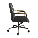 Acme - Harith Office Chair 92415 Antique Slate Top Grain Leather