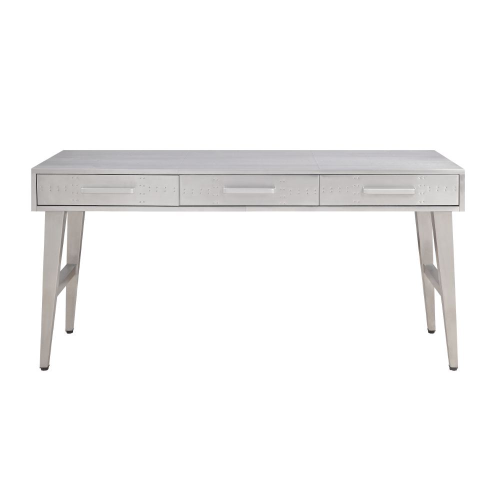 Brancaster Executive Writing Desk 92426 Aluminum | Acme - 92426 - Home Elegance USA - 2