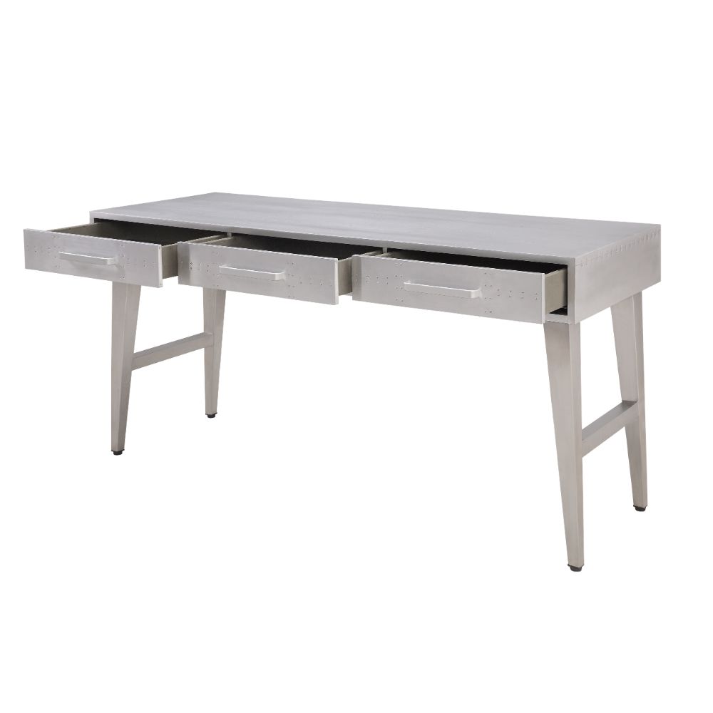 Brancaster Executive Writing Desk 92426 Aluminum | Acme - 92426 - Home Elegance USA - 3