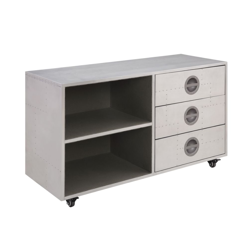 Brancaster Executive Writing Desk 92426 Aluminum | Acme - 92426 - Home Elegance USA - 5