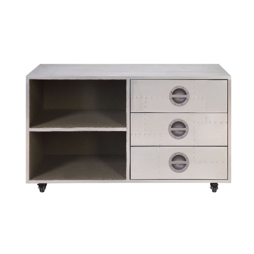 Acme - Brancaster Executive Writing Desk 92426 Aluminum