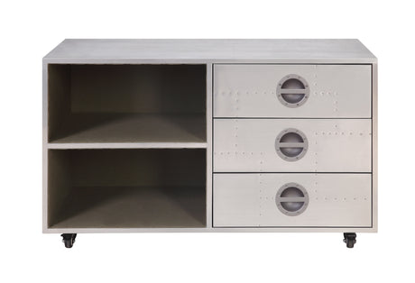 Acme - Brancaster Cabinet 92427 Aluminum