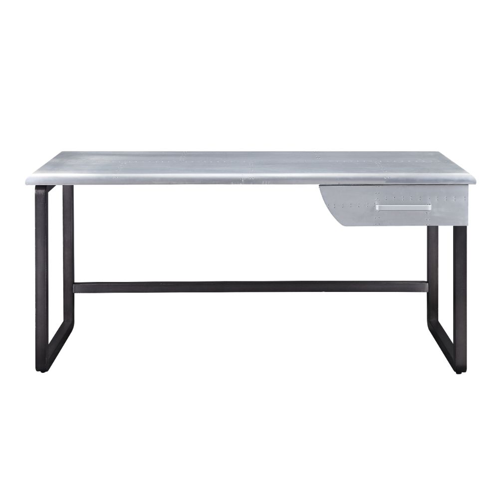 Brancaster Executive Writing Desk 92428 Aluminum | Acme - 92428 - Home Elegance USA - 2