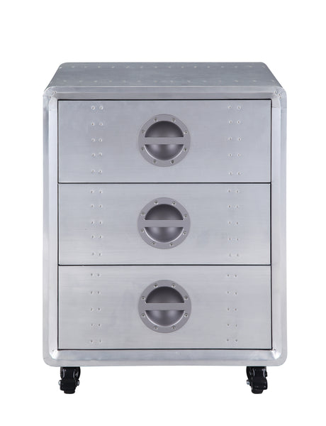 Acme - Brancaster Cabinet 92429 Aluminum