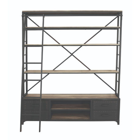 Actaki Bookshelf 92436 Sandy Gray Finish | Acme - 92436 - Home Elegance USA - 2