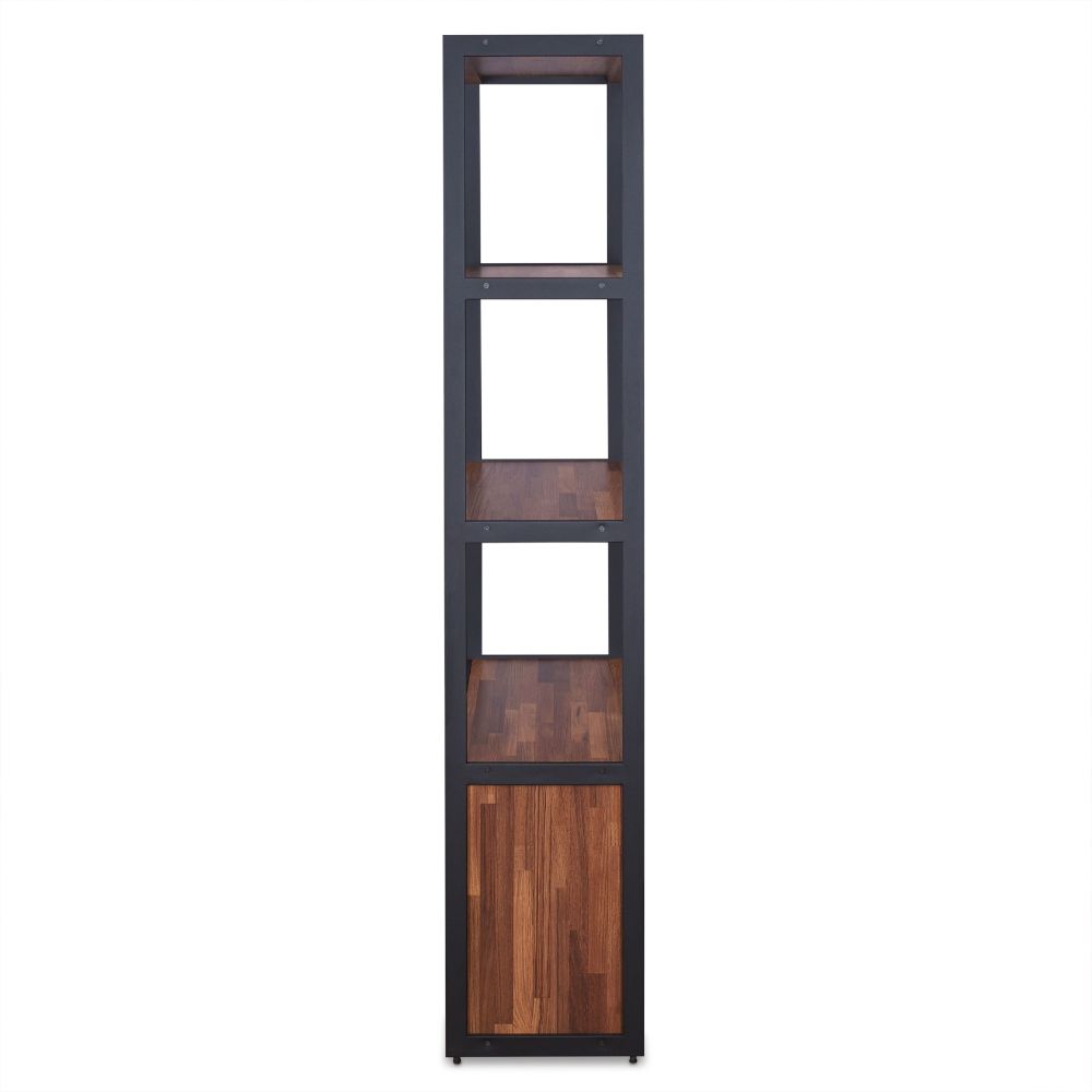 Acme - Sara Bookshelf 92442 Walnut & Sandy Black Finish