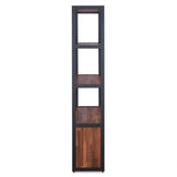 Acme - Sara Bookshelf 92442 Walnut & Sandy Black Finish