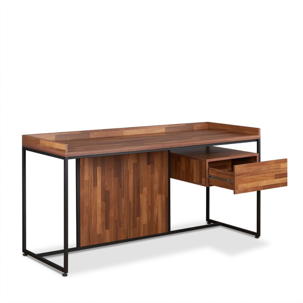 Acme - Sara Writing Desk 92445 Walnut & Sandy Black Finish