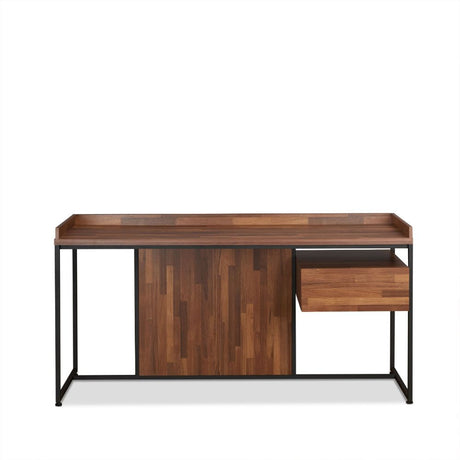 Acme - Sara Writing Desk 92445 Walnut & Sandy Black Finish