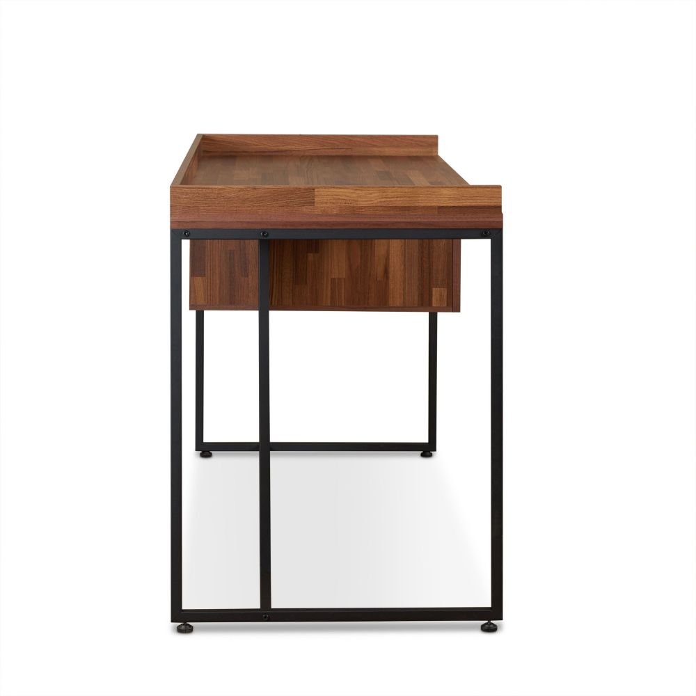 Acme - Sara Writing Desk 92445 Walnut & Sandy Black Finish