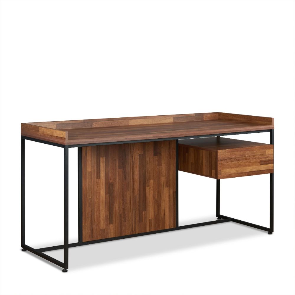 Acme - Sara Writing Desk 92445 Walnut & Sandy Black Finish