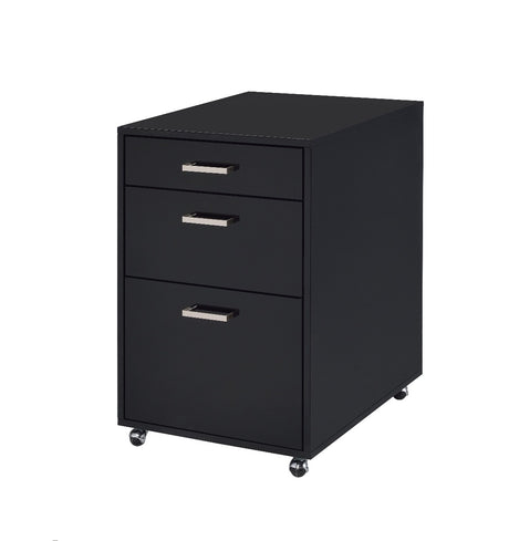 Acme - Coleen Cabinet 92450 Black High Gloss & Chrome Finish