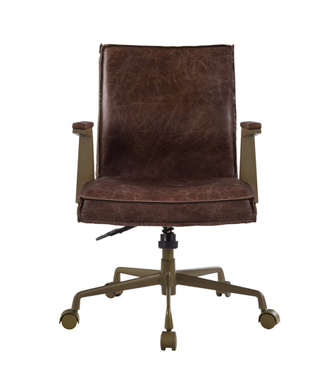 Attica Office Chair 92483 Espresso Top Grain Leather | Acme - 92483 - Home Elegance USA - 2