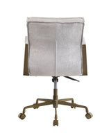 Attica Office Chair 92484 Vintage White Top Grain Leather | Acme - 92484 - Home Elegance USA - 4