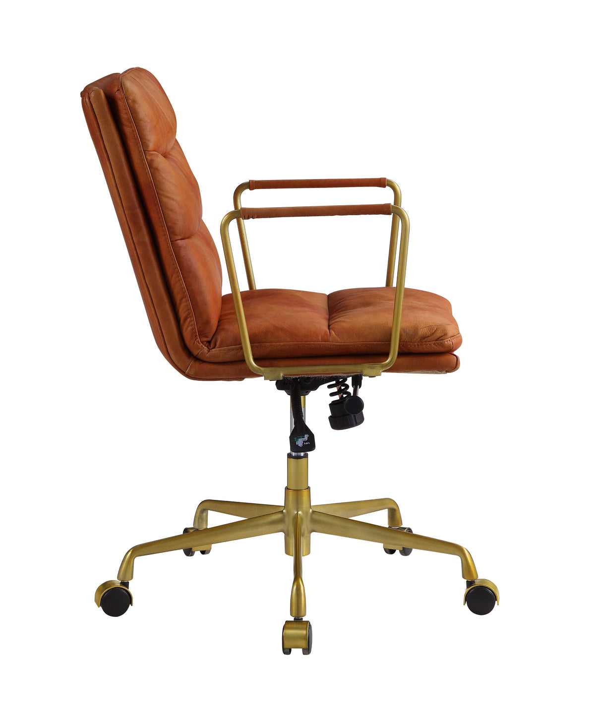 Acme - Dudley Office Chair 92498 Rust Top Grain Leather