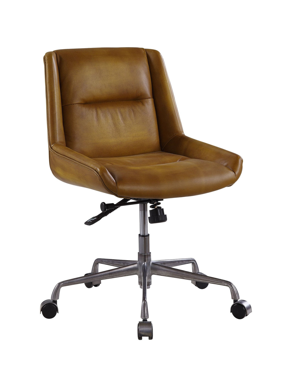 Ambler Office Chair 92499 Saddle Brown Top Grain Leather | Acme - 92499 - Home Elegance USA - 1