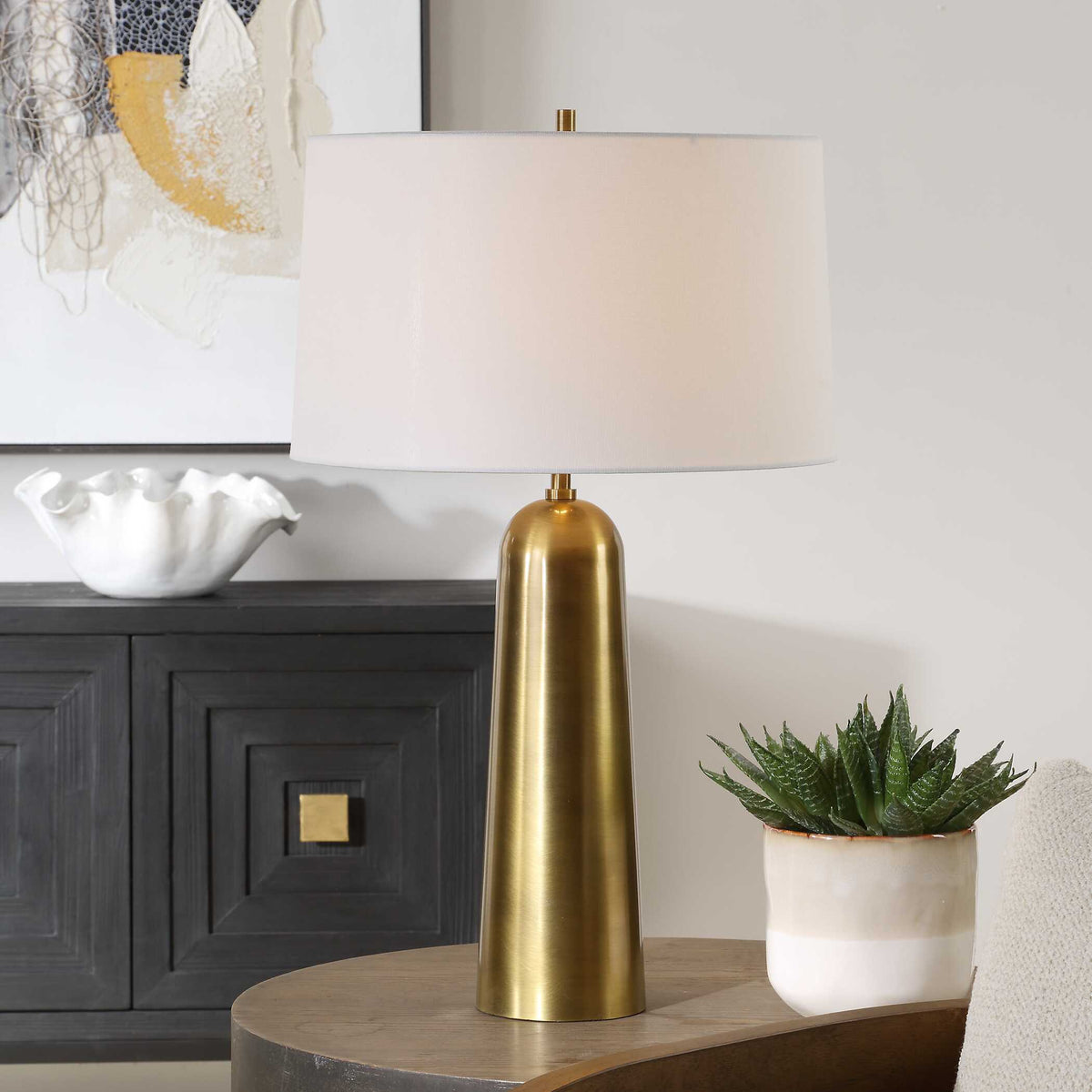 Flinchem Brass Table Lamp - Bronze by Uttermost - View 2