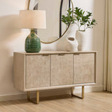 Maeva 3 Door Cabinet Light Wood - Light Brown by Uttermost - View 3