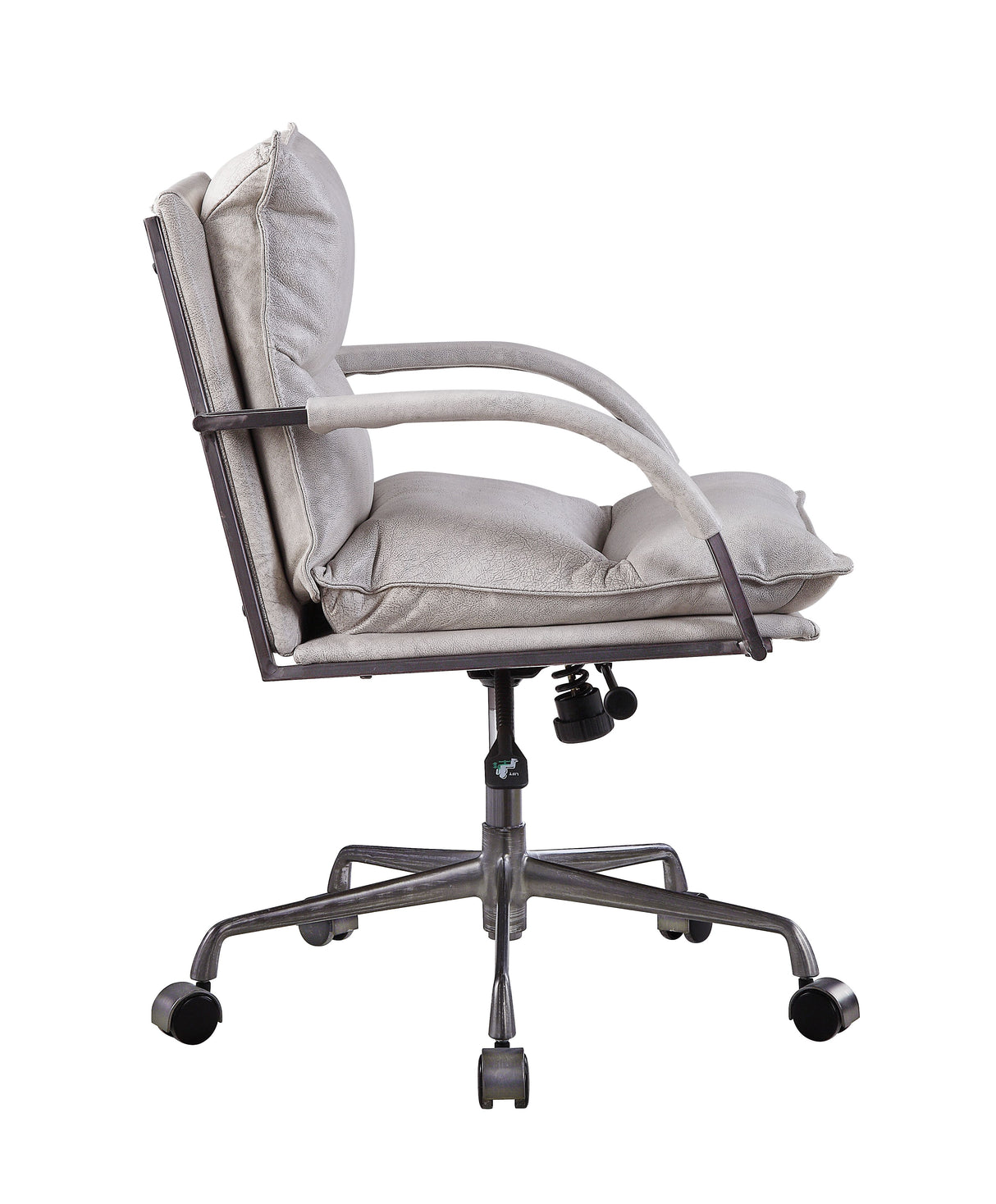 Acme - Haggar Office Chair 92537 Vintage White Top Grain Leather